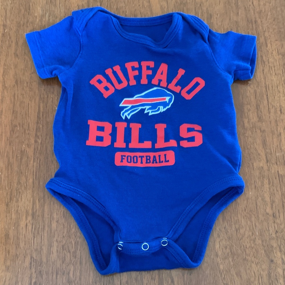 NFL Buffalo Bills Royal Blue and Red Baby One-Piece Bodysuit